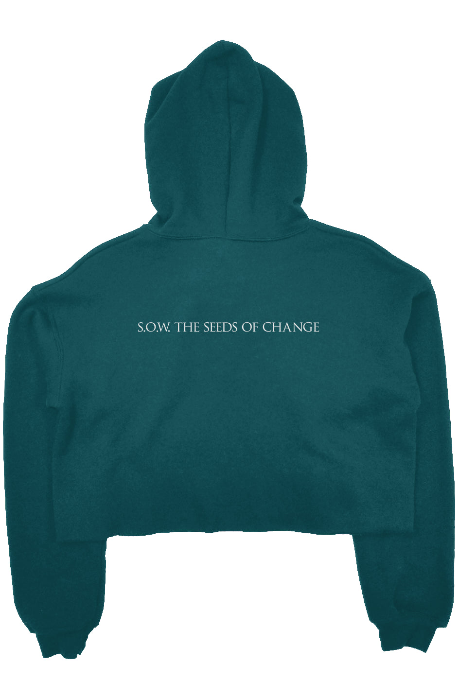 Spirit of the Fox crop fleece hoodie