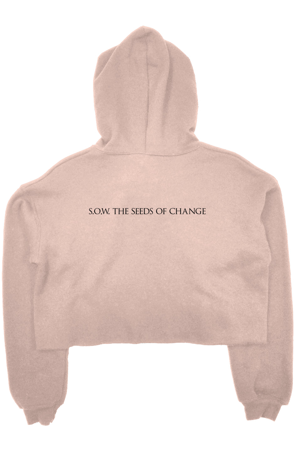 Spirit of the Fox crop fleece hoodie