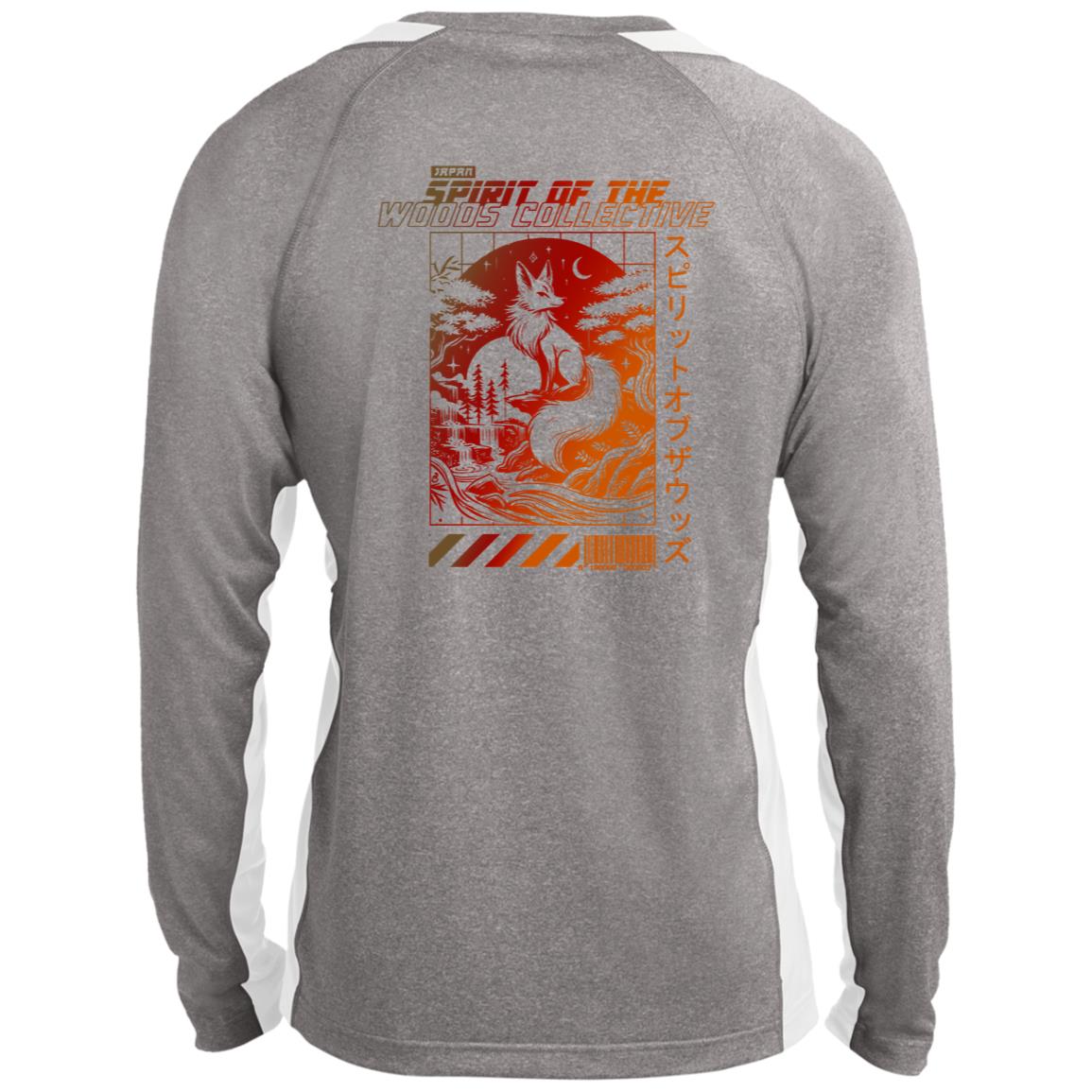 Spirit of the Fox Long-Sleeve Heather Athletic Shirt