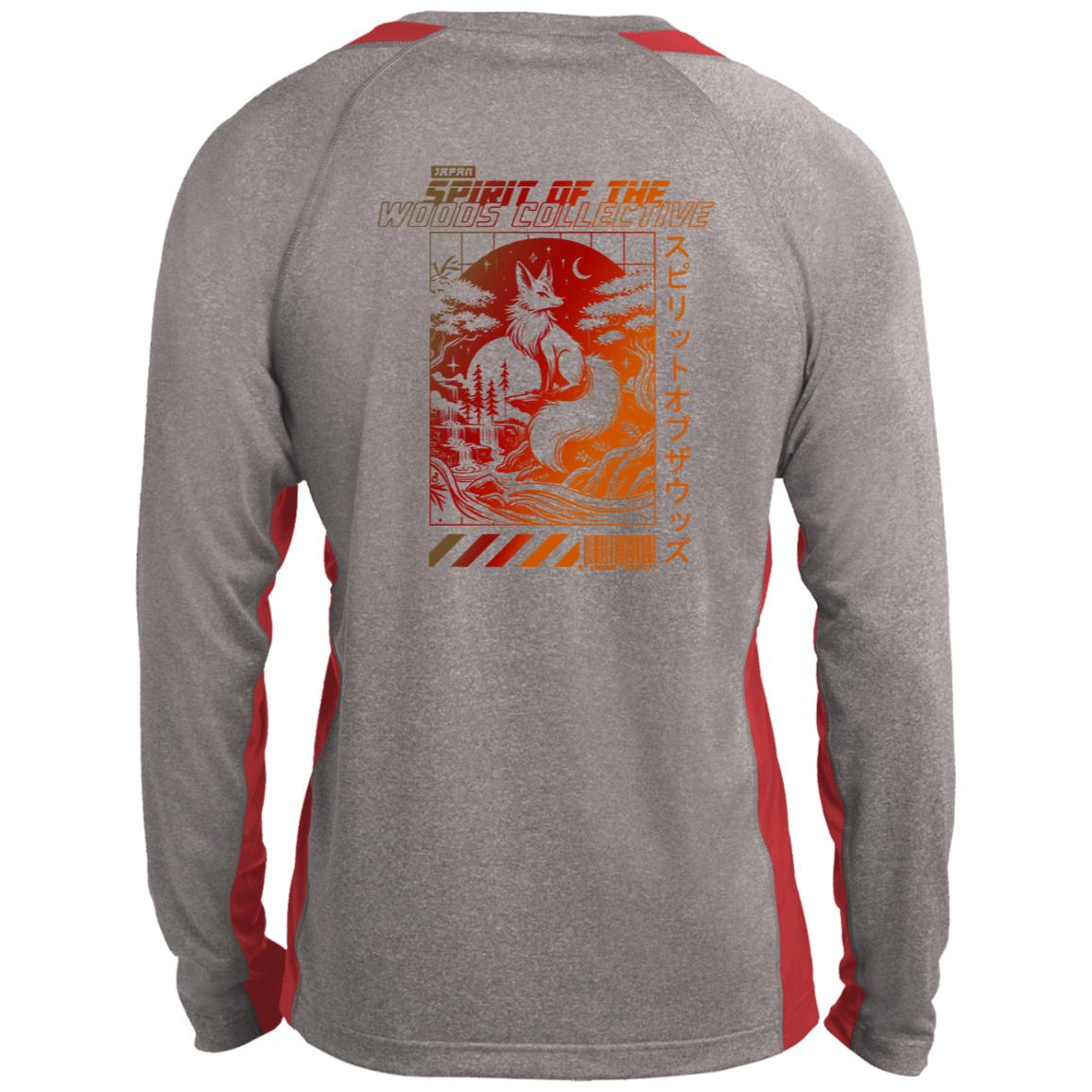 Spirit of the Fox Long-Sleeve Heather Athletic Shirt