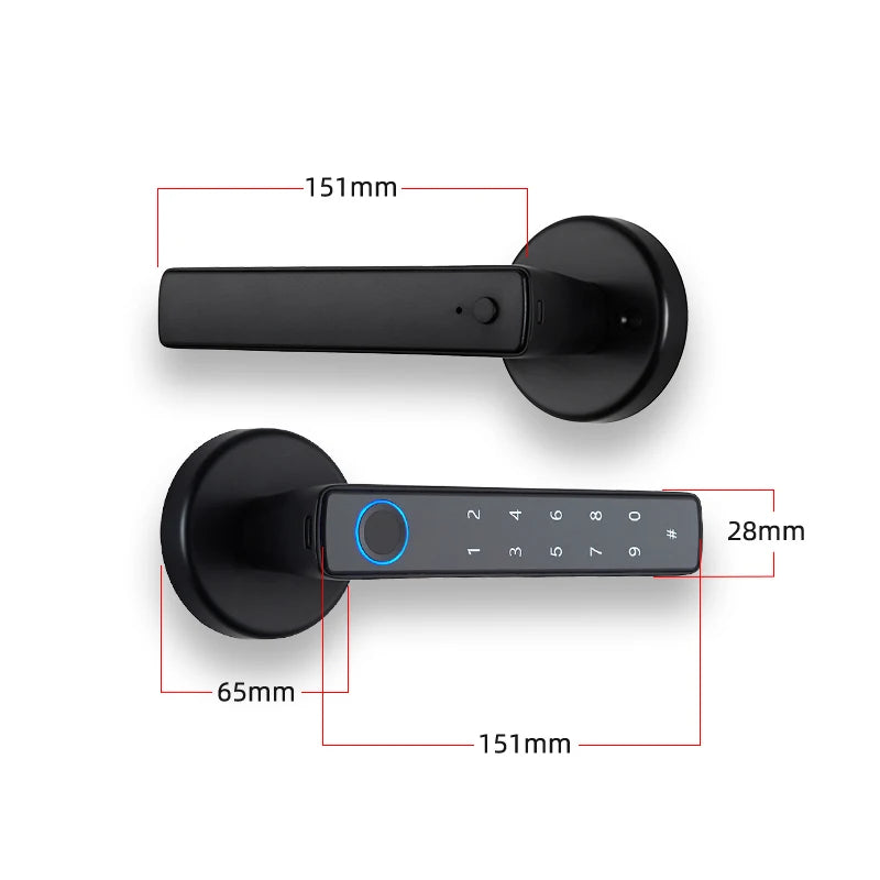 Tuya Smart Fingerprint Door Lock - Keyless Biometric Security